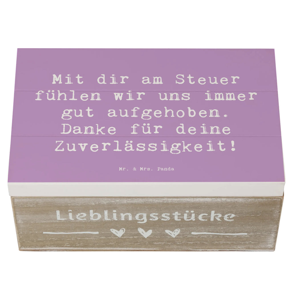Wooden chest Saying Mit dir am Steuer fühlen wir uns immer gut aufgehoben. Danke für deine Zuverlässigkeit! Holzkiste, Kiste, Schatzkiste, Truhe, Schatulle, XXL, Erinnerungsbox, Erinnerungskiste, Dekokiste, Aufbewahrungsbox, Geschenkbox, Geschenkdose