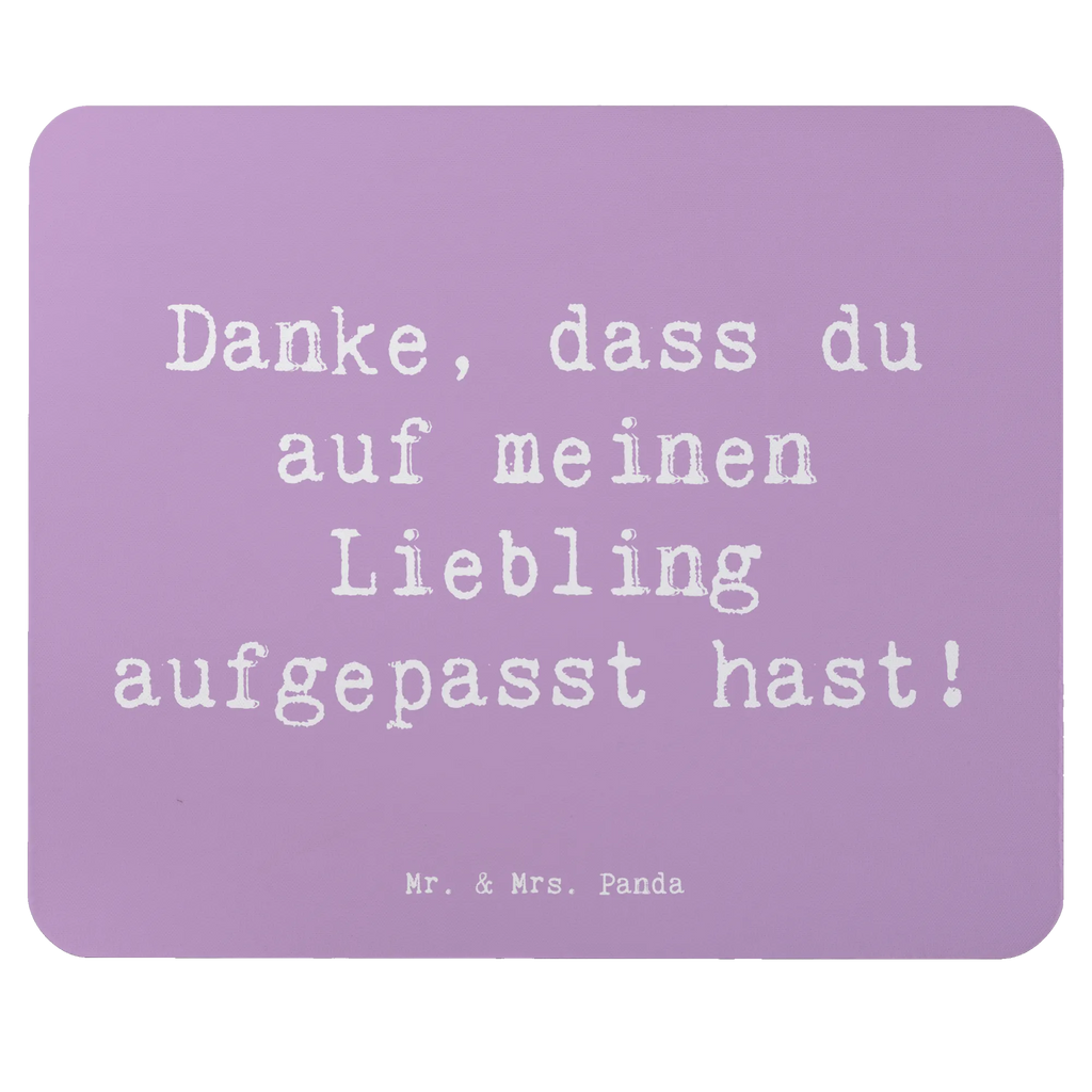 Mouse mat Saying Danke, dass du auf meinen Liebling aufgepasst hast! Büroausstattung, Mauspad Büro, Arbeitszimmer, Mauspad, PC Zubehör, Einzigartiges Mauspad, Mousepad, Computer zubehör, Designer Mauspad, Mausunterlage