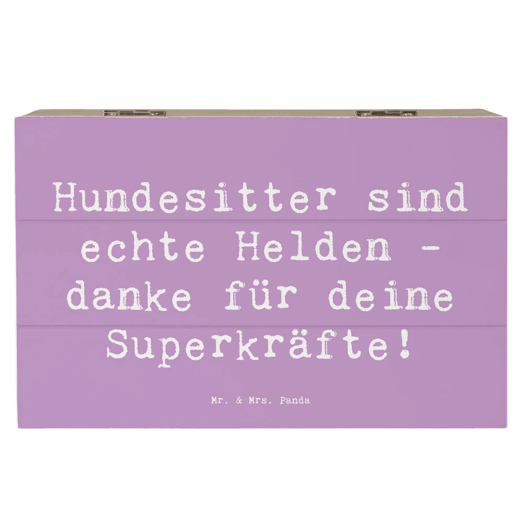Wooden chest Saying Hundesitter sind echte Helden - danke für deine Superkräfte! Holzkiste, Kiste, Schatzkiste, Truhe, Schatulle, XXL, Erinnerungsbox, Erinnerungskiste, Dekokiste, Aufbewahrungsbox, Geschenkbox, Geschenkdose