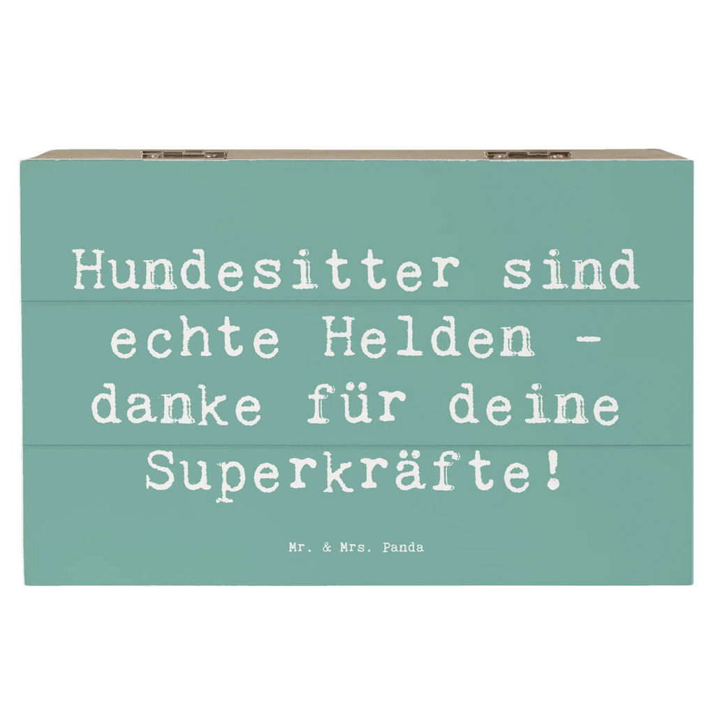 Wooden chest Saying Hundesitter sind echte Helden - danke für deine Superkräfte! Holzkiste, Kiste, Schatzkiste, Truhe, Schatulle, XXL, Erinnerungsbox, Erinnerungskiste, Dekokiste, Aufbewahrungsbox, Geschenkbox, Geschenkdose
