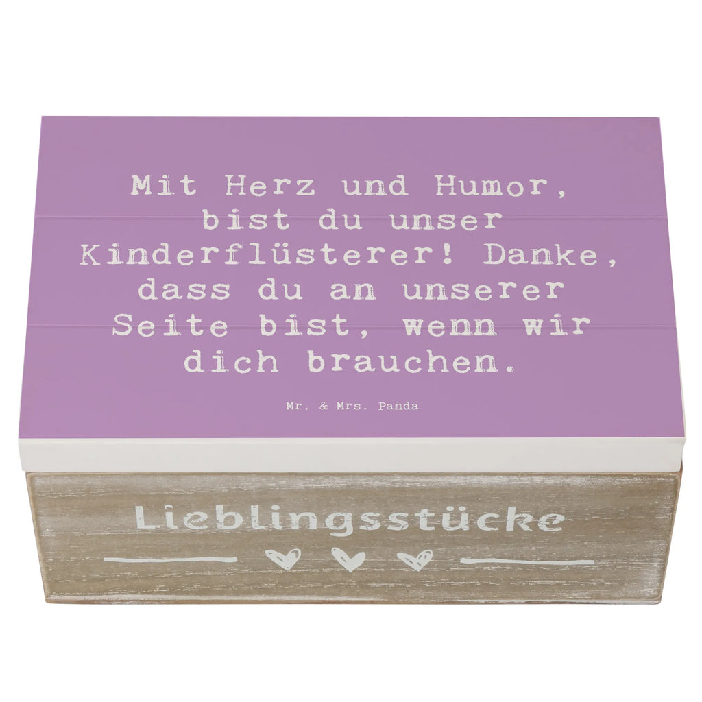 Wooden chest Saying Mit Herz und Humor, bist du unser Kinderflüsterer! Danke, dass du an unserer Seite bist, wenn wir dich brauchen. Holzkiste, Kiste, Schatzkiste, Truhe, Schatulle, XXL, Erinnerungsbox, Erinnerungskiste, Dekokiste, Aufbewahrungsbox, Geschenkbox, Geschenkdose