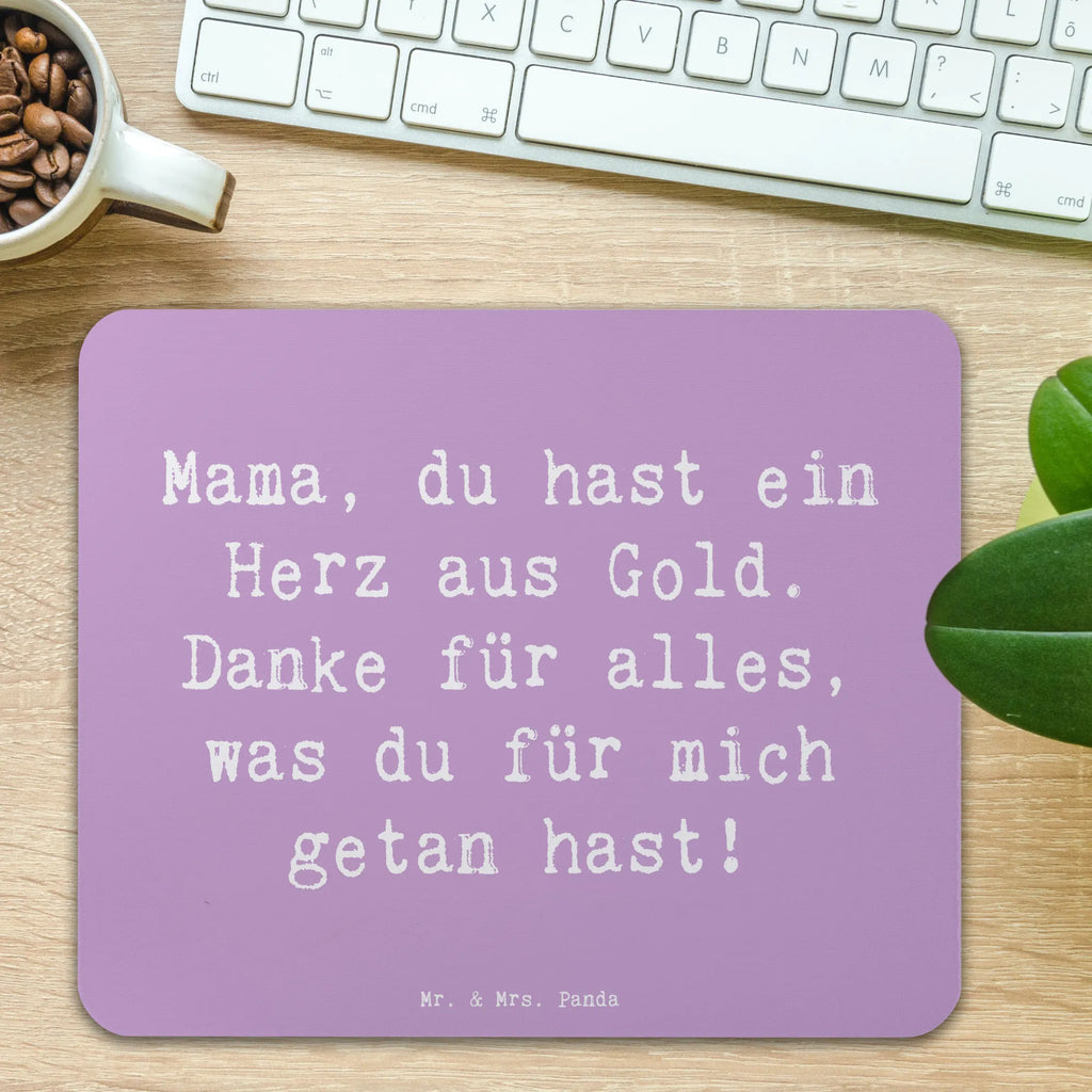 Mouse mat Saying Mama, du hast ein Herz aus Gold. Danke für alles, was du für mich getan hast! Mauspad, Arbeitszimmer, Mousepad, Mausunterlage, Einzigartiges Mauspad, PC Zubehör, Computer zubehör, Büroausstattung, Designer Mauspad, Mauspad Büro