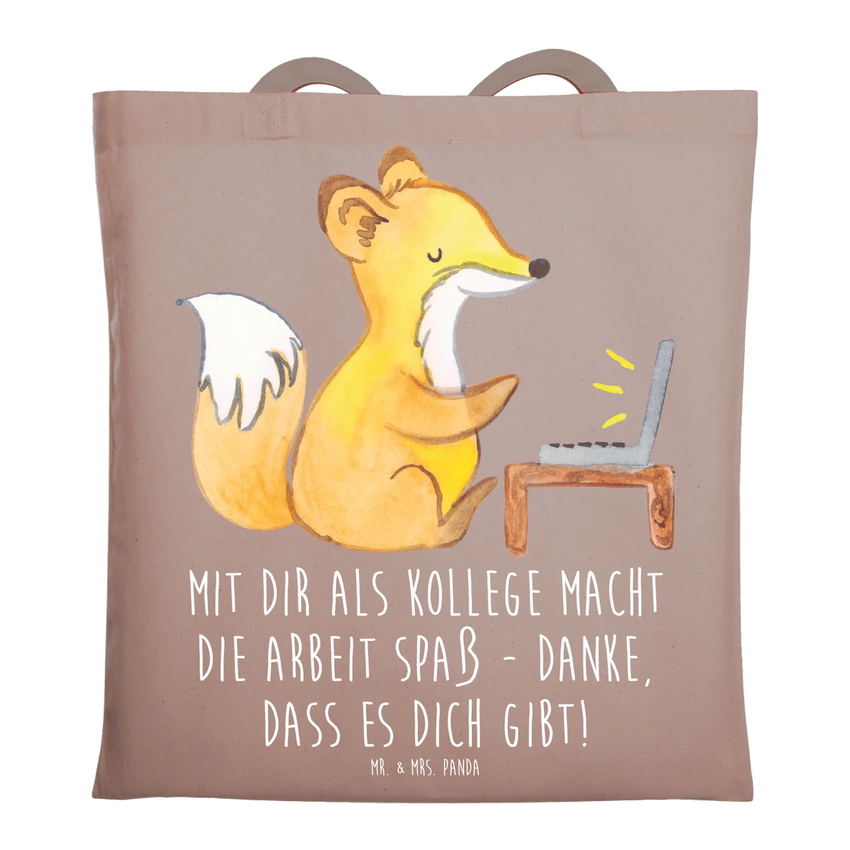 Tragetasche Kollege Freude, Tote Bag, Laptoptasche, Jutebeutel