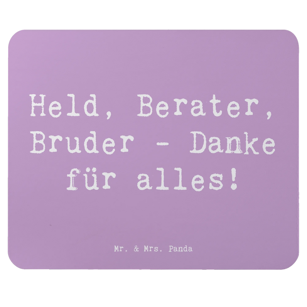 Mouse mat Saying Held, Berater, Bruder - Danke für alles! Mousepad, Computer zubehör, Büroausstattung, PC Zubehör, Arbeitszimmer, Mauspad, Einzigartiges Mauspad, Designer Mauspad, Mausunterlage, Mauspad Büro