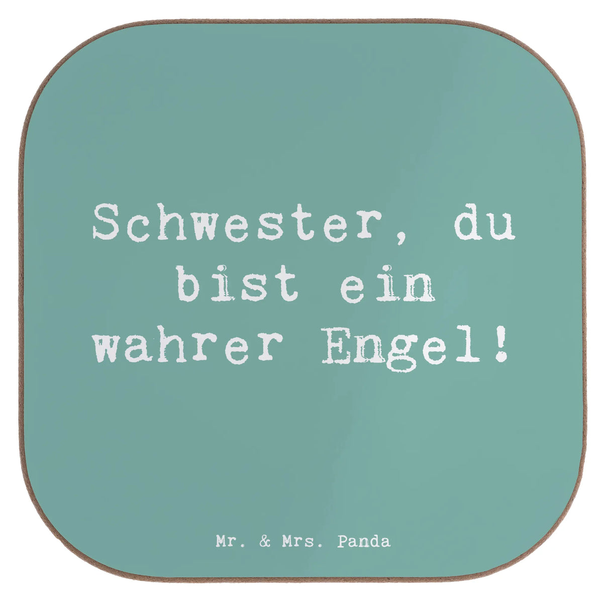 Untersetzer Spruch Schwester Engel