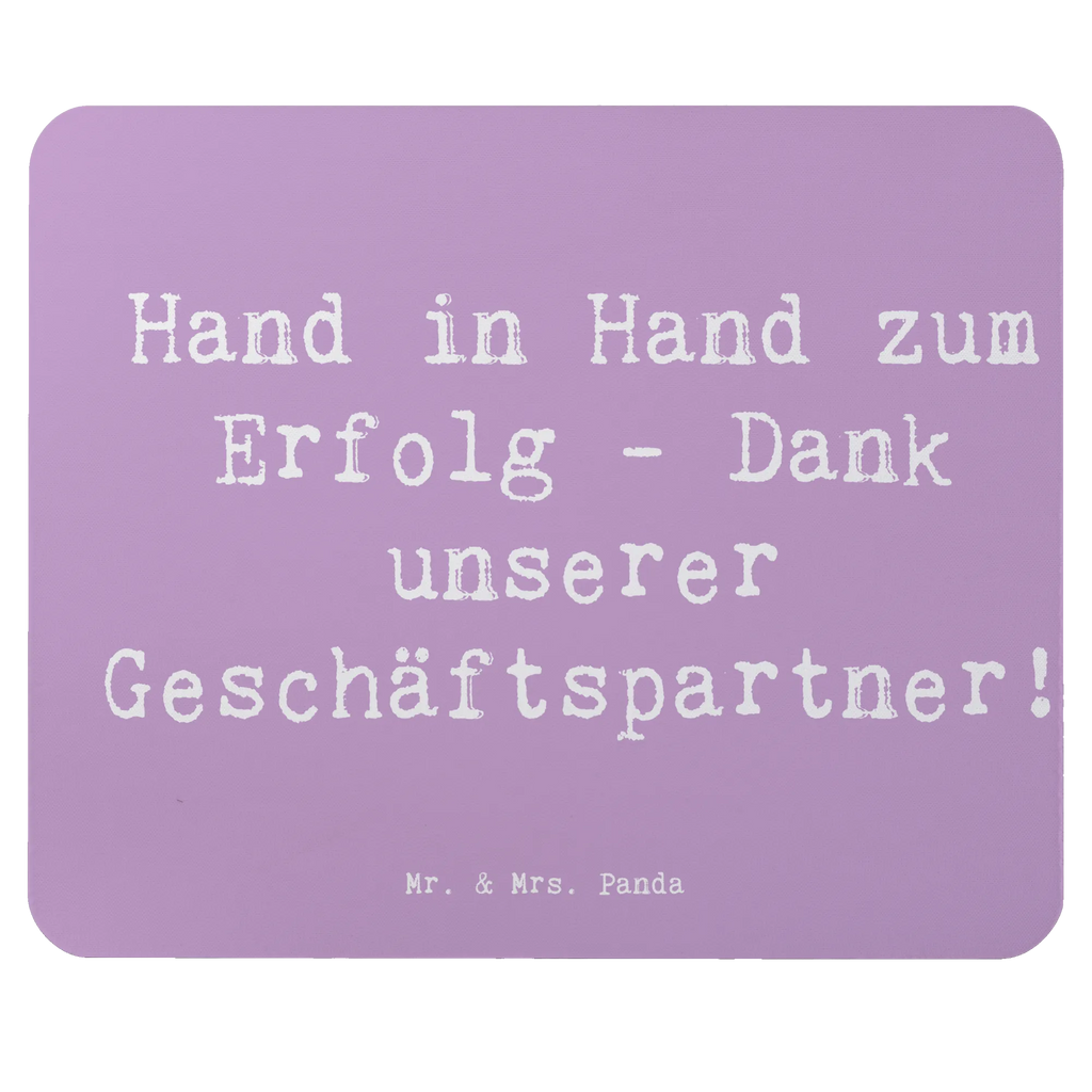 Mouse mat Saying Hand in Hand zum Erfolg - Dank unserer Geschäftspartner! Mausunterlage, Arbeitszimmer, Mousepad, Designer Mauspad, Mauspad, PC Zubehör, Büroausstattung, Computer zubehör, Einzigartiges Mauspad, Mauspad Büro