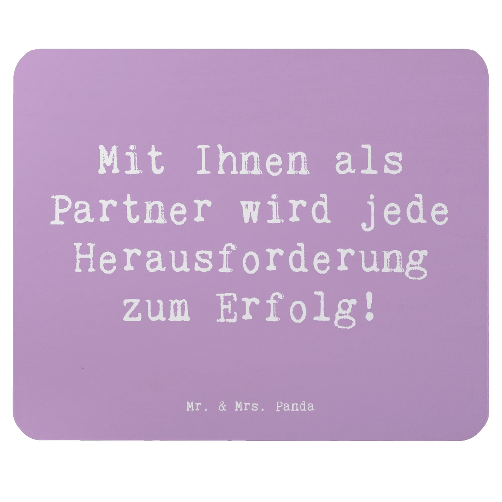 Mouse mat Saying Mit Ihnen als Partner wird jede Herausforderung zum Erfolg!  Mousepad, Computer zubehör, Büroausstattung, PC Zubehör, Arbeitszimmer, Mauspad, Einzigartiges Mauspad, Designer Mauspad, Mausunterlage, Mauspad Büro