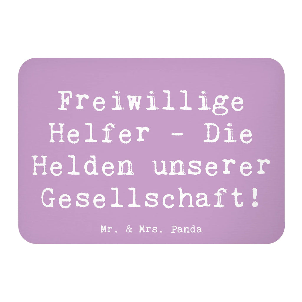 Magnet Saying Freiwillige Helfer - Die Helden unserer Gesellschaft! Kühlschrankmagnet, Pinnwandmagnet, Souvenir Magnet, Motivmagnete, Dekomagnet, Whiteboard Magnet, Notiz Magnet, Kühlschrank Dekoration