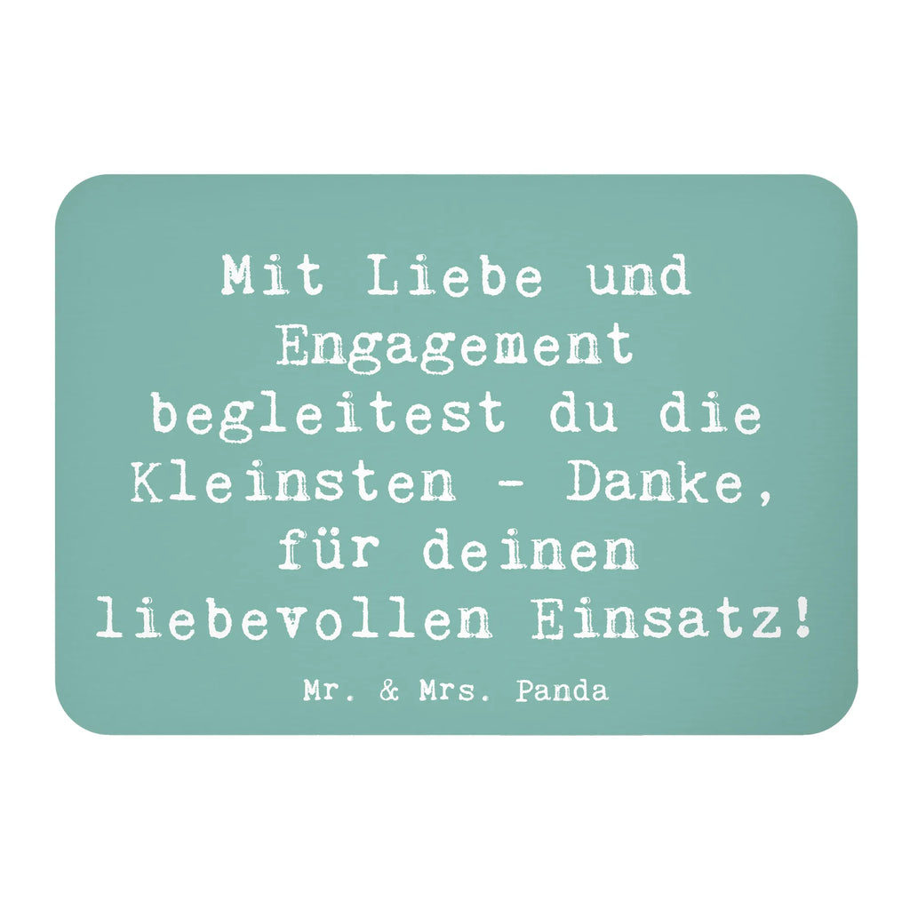 Magnet Saying Mit Liebe und Engagement begleitest du die Kleinsten - Danke, für deinen liebevollen Einsatz! Dekomagnet, Notiz Magnet, Motivmagnete, Kühlschrank Dekoration, Souvenir Magnet, Pinnwandmagnet, Whiteboard Magnet, Kühlschrankmagnet