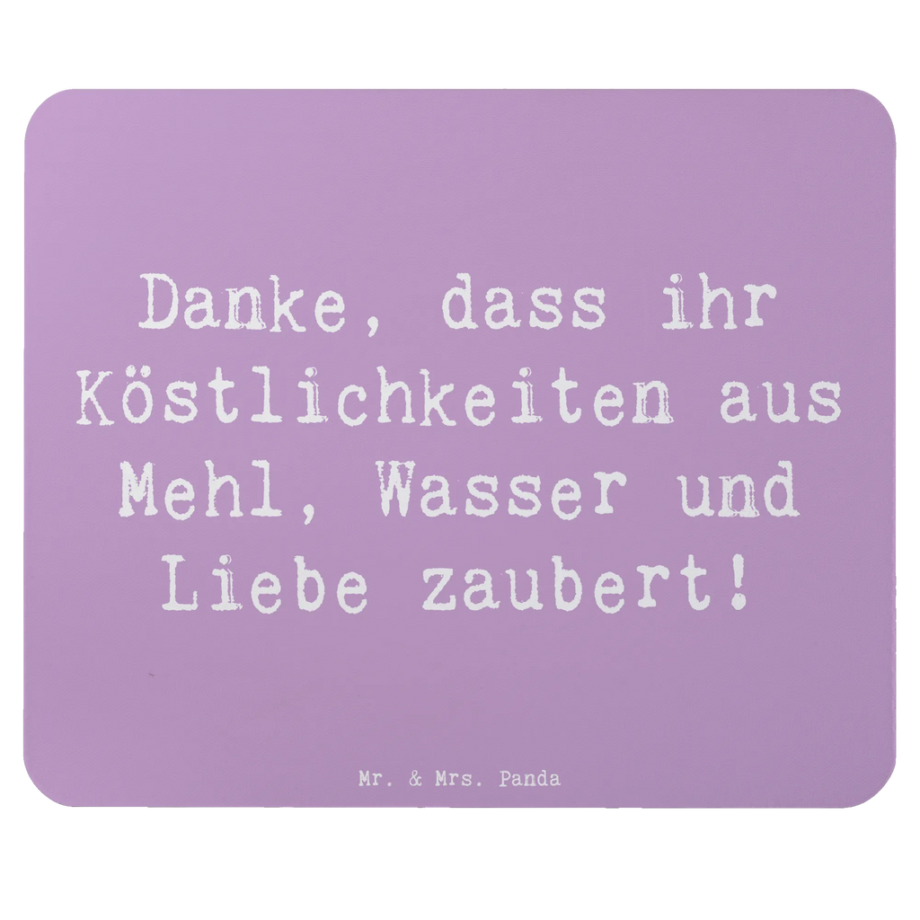 Mouse mat Saying Danke, dass ihr Köstlichkeiten aus Mehl, Wasser und Liebe zaubert! Mousepad, Computer zubehör, Büroausstattung, PC Zubehör, Arbeitszimmer, Mauspad, Einzigartiges Mauspad, Designer Mauspad, Mausunterlage, Mauspad Büro
