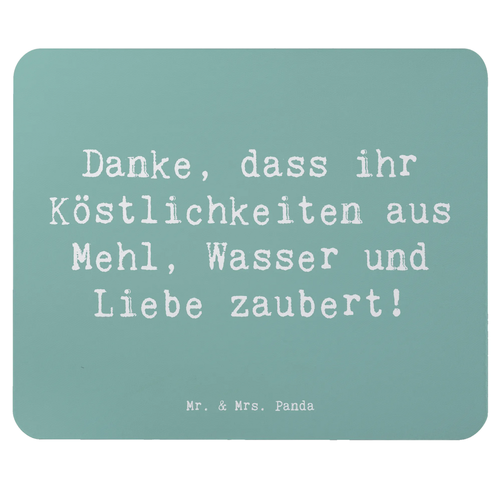 Mouse mat Saying Danke, dass ihr Köstlichkeiten aus Mehl, Wasser und Liebe zaubert! Mousepad, Computer zubehör, Büroausstattung, PC Zubehör, Arbeitszimmer, Mauspad, Einzigartiges Mauspad, Designer Mauspad, Mausunterlage, Mauspad Büro