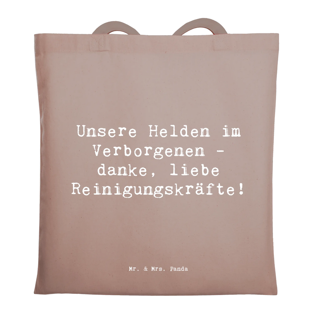 Tragetasche Unsere Helden im Verborgenen - danke, liebe Reinigungskräfte! Beuteltasche, Beutel, Einkaufstasche, Jutebeutel, Stoffbeutel, Tasche, Shopper, Umhängetasche, Strandtasche, Schultertasche, Stofftasche, Tragetasche, Badetasche, Jutetasche, Einkaufstüte, Laptoptasche