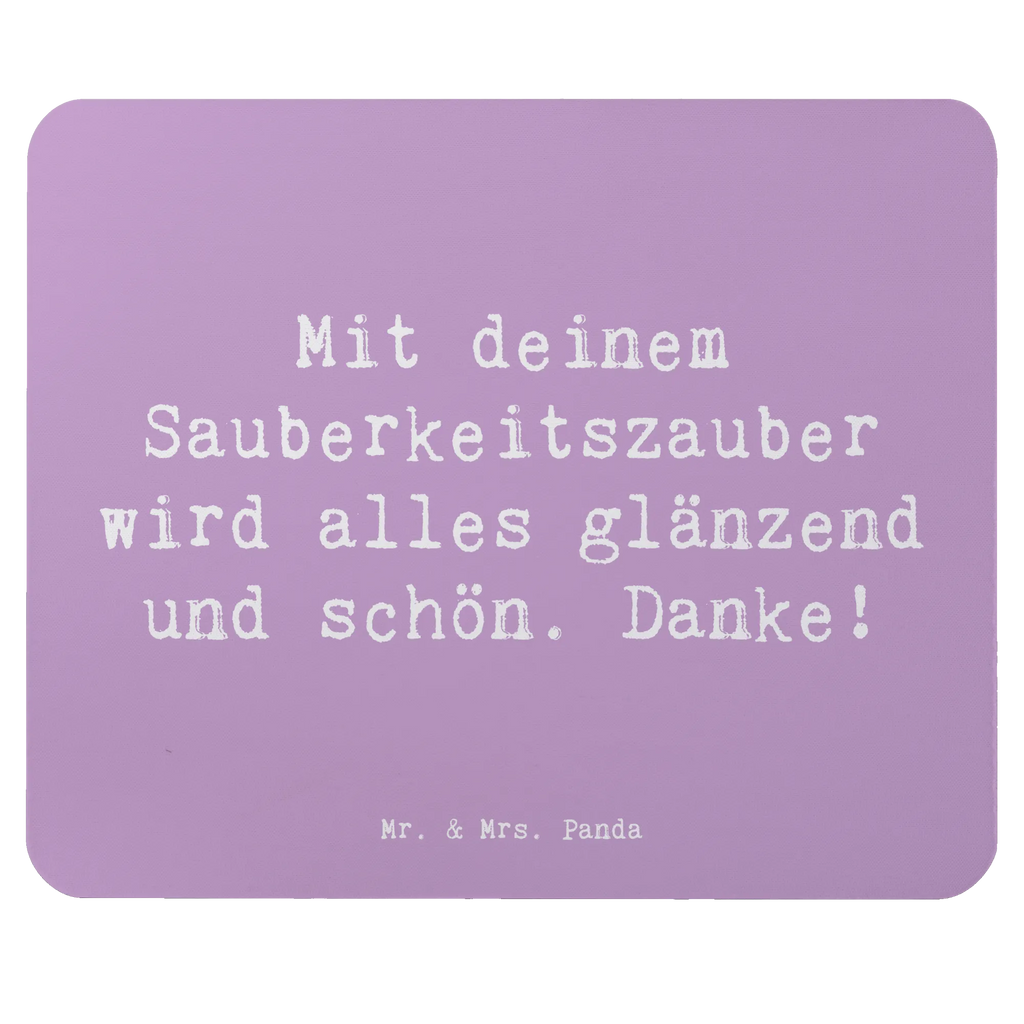Mouse mat Saying Mit deinem Sauberkeitszauber wird alles glänzend und schön. Danke! Mousepad, Designer Mauspad, Einzigartiges Mauspad, PC Zubehör, Computer zubehör, Mausunterlage, Mauspad, Arbeitszimmer, Büroausstattung, Mauspad Büro