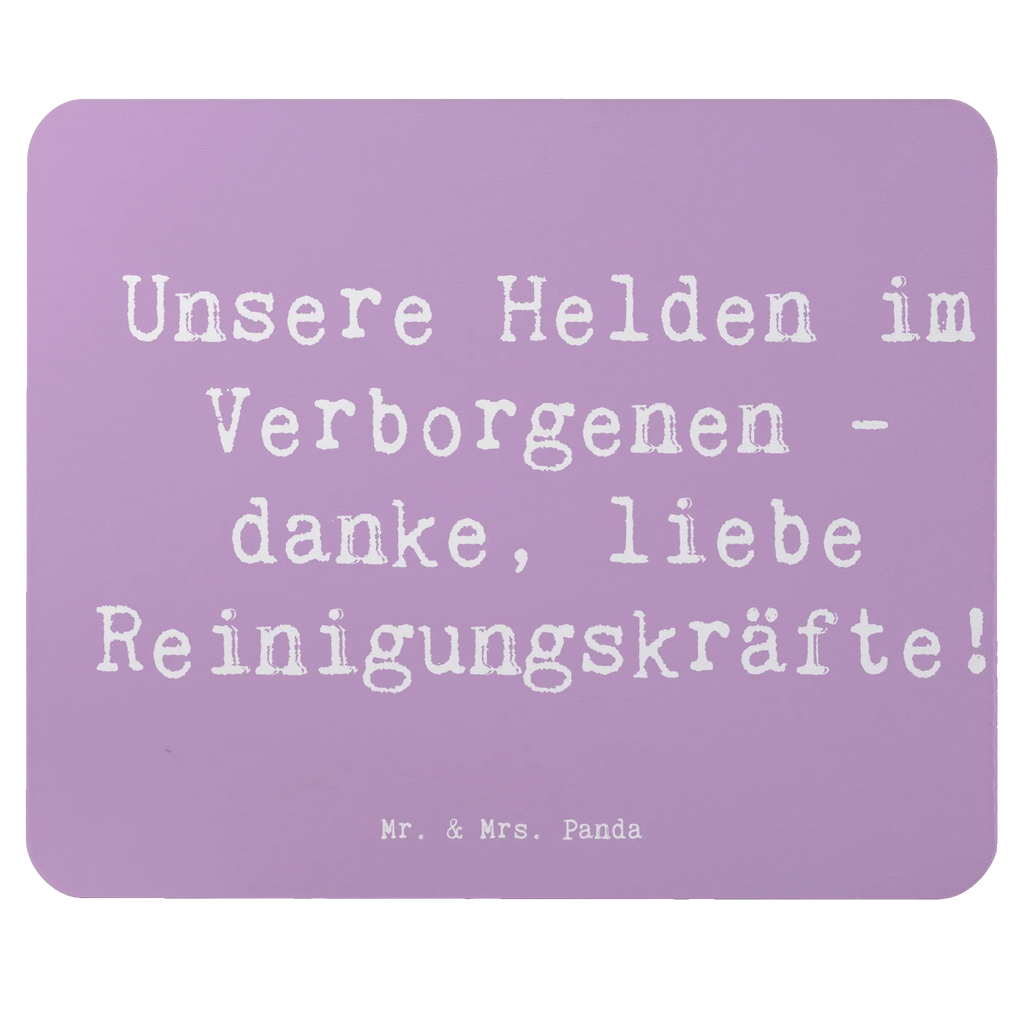 Mouse mat Saying Unsere Helden im Verborgenen - danke, liebe Reinigungskräfte! Mauspad, Mauspad Büro, Büroausstattung, PC Zubehör, Arbeitszimmer, Einzigartiges Mauspad, Computer zubehör, Designer Mauspad, Mausunterlage, Mousepad