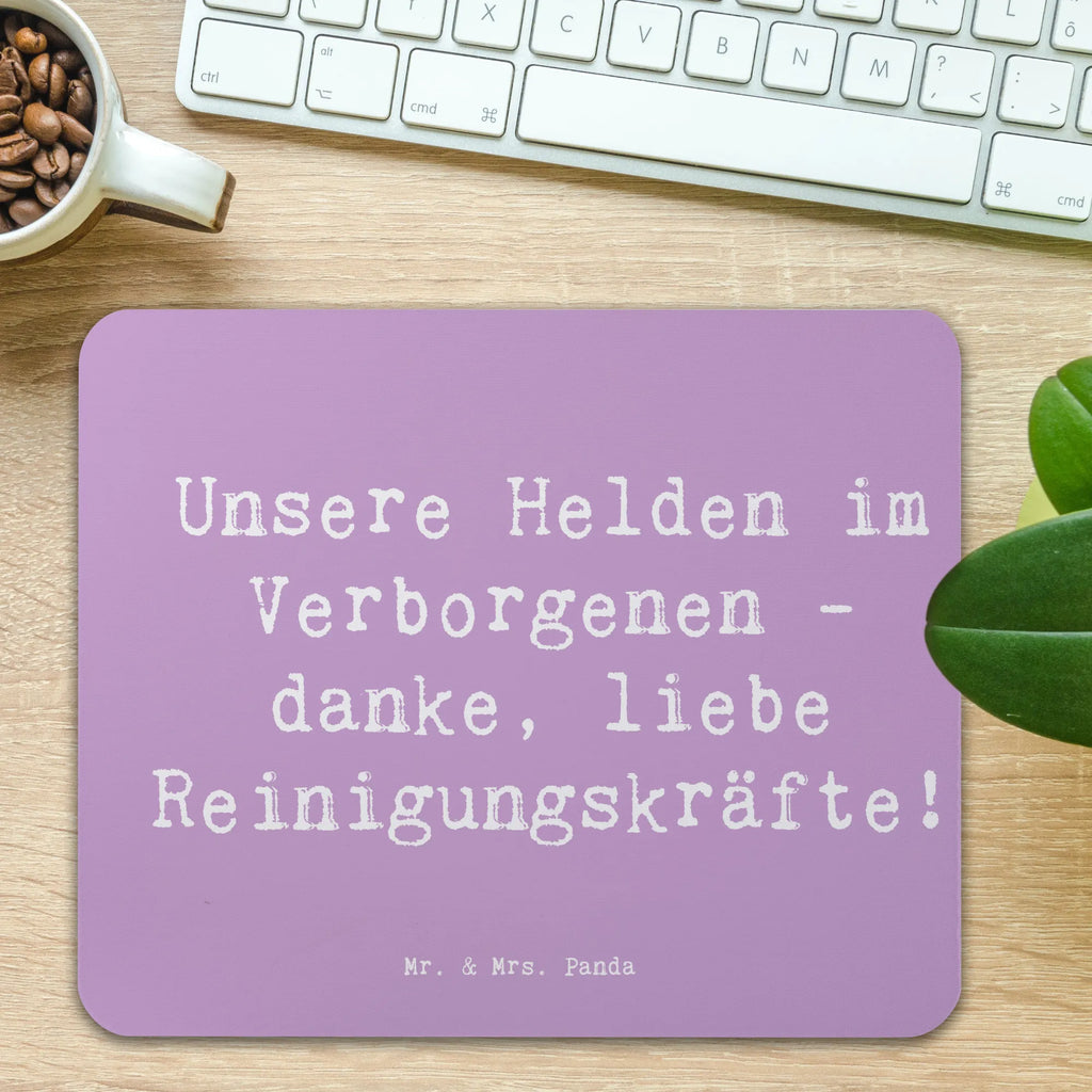 Mouse mat Saying Unsere Helden im Verborgenen - danke, liebe Reinigungskräfte! Mauspad, Mauspad Büro, Büroausstattung, PC Zubehör, Arbeitszimmer, Einzigartiges Mauspad, Computer zubehör, Designer Mauspad, Mausunterlage, Mousepad