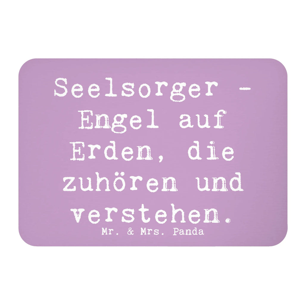Magnet Saying Seelsorger - Engel auf Erden, die zuhören und verstehen. Kühlschrankmagnet, Pinnwandmagnet, Souvenir Magnet, Motivmagnete, Dekomagnet, Whiteboard Magnet, Notiz Magnet, Kühlschrank Dekoration