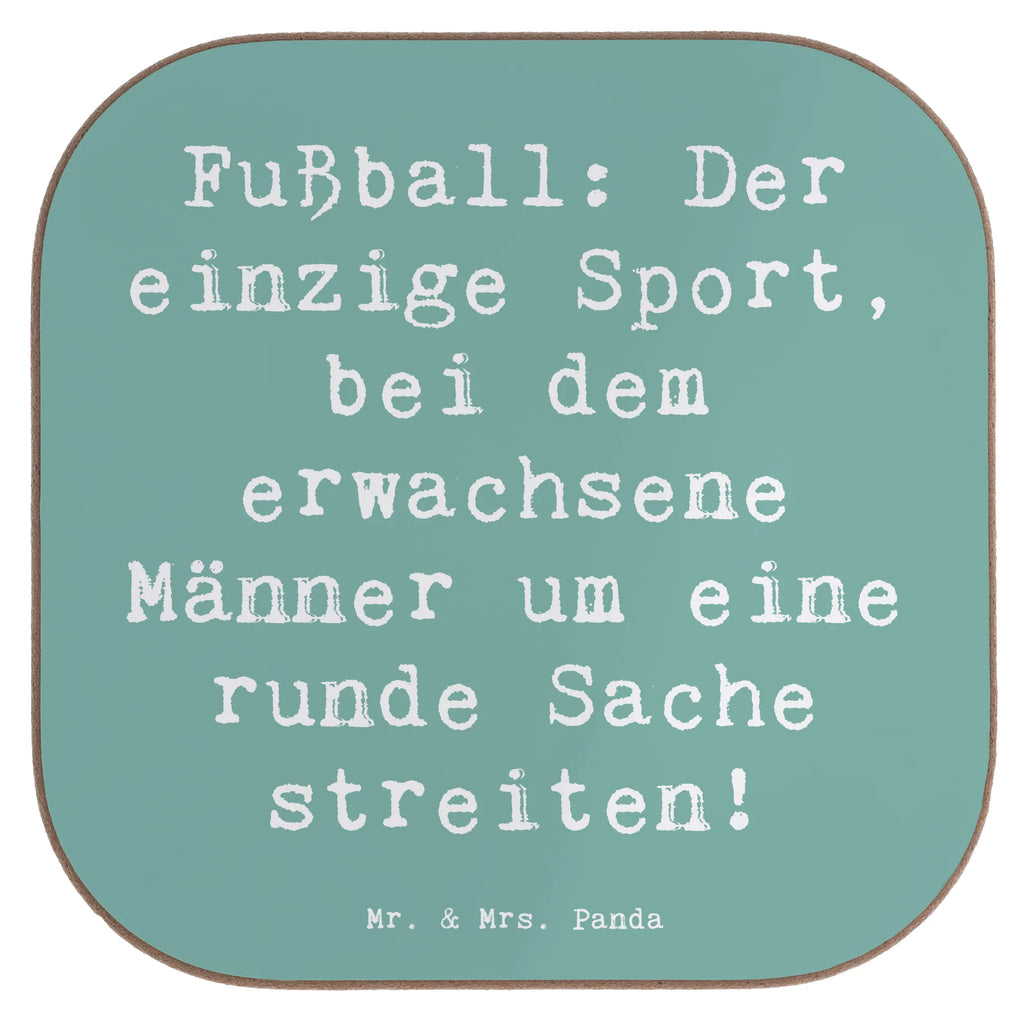 Square coaster Saying Fußball: Der einzige Sport, bei dem erwachsene Männer um eine runde Sache streiten! Glasuntersetzer, Korkuntersetzer, Tassen Untersetzer, Getränkeuntersetzer, Untersetzer Gläser, Untersetzer Design, Bierdeckel, Untersetzer, Untersetzer aus Holz, Holzuntersetzer, Untersetzer für Gläser, Untersetzer Holz, Geschenk, Sport, Sportart, Hobby, Schenken, Danke, Dankeschön, Auszeichnung, Gewinn, Sportler