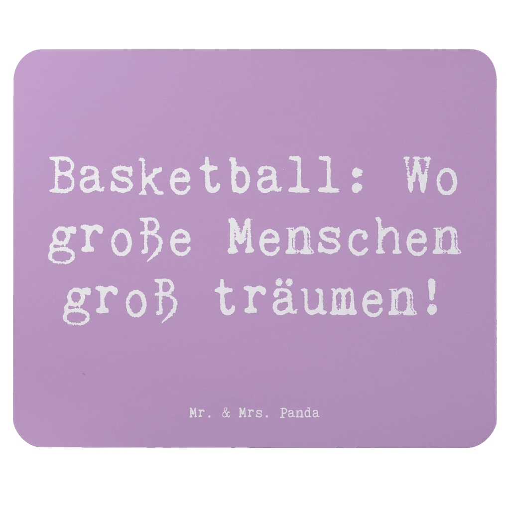 Mouse mat Saying Basketball: Wo große Menschen groß träumen! Arbeitszimmer, Computer zubehör, Mausunterlage, Büroausstattung, Mauspad Büro, Mousepad, Einzigartiges Mauspad, Mauspad, Designer Mauspad, PC Zubehör, Geschenk, Sport, Sportart, Hobby, Schenken, Danke, Dankeschön, Auszeichnung, Gewinn, Sportler