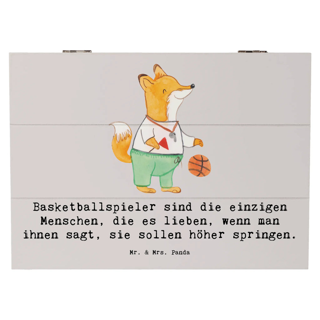 Wooden chest Basketballspieler sind die einzigen Menschen, die es lieben, wenn man ihnen sagt, sie sollen höher springen. Schatulle, Truhe, Dekokiste, Geschenkdose, XXL, Schatzkiste, Holzkiste, Aufbewahrungsbox, Geschenkbox, Erinnerungskiste, Erinnerungsbox, Kiste, Geschenk, Sport, Sportart, Hobby, Schenken, Danke, Dankeschön, Auszeichnung, Gewinn, Sportler