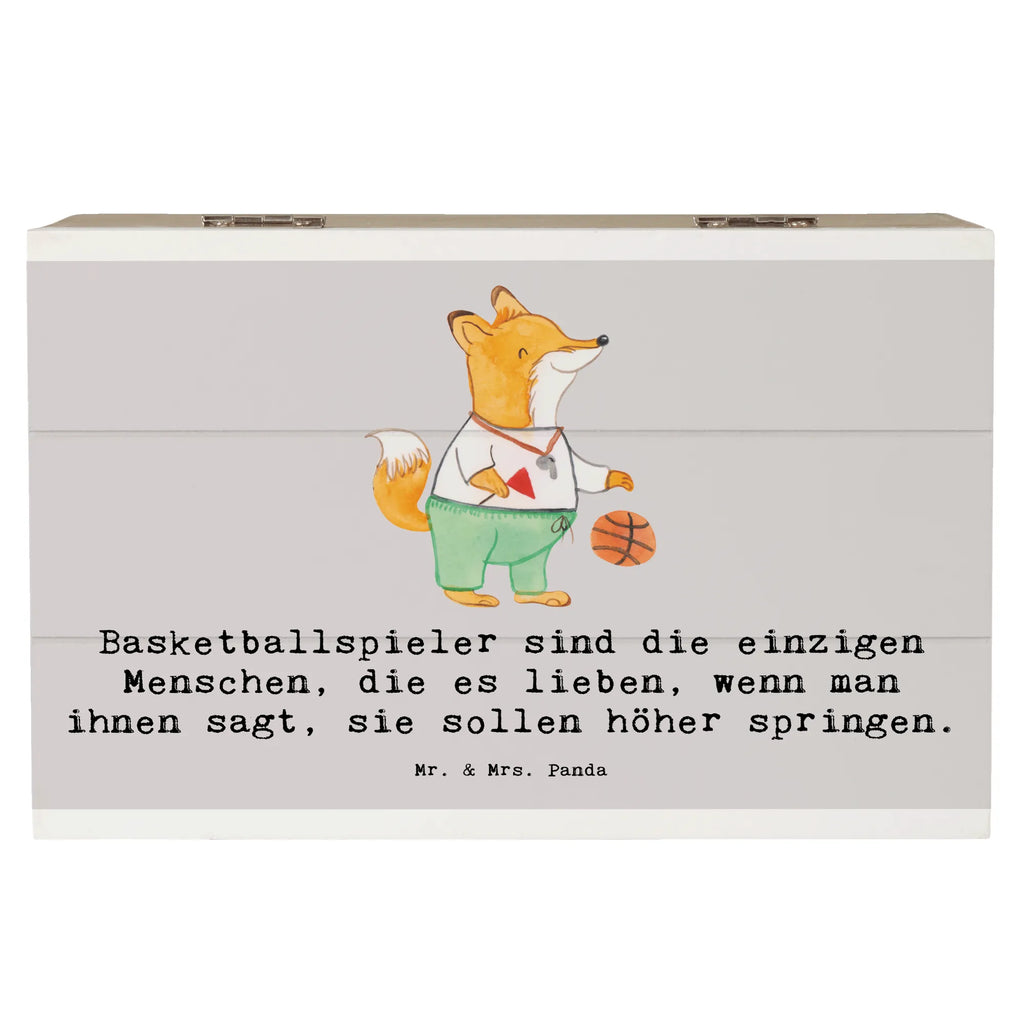 Wooden chest Basketballspieler sind die einzigen Menschen, die es lieben, wenn man ihnen sagt, sie sollen höher springen. Schatulle, Truhe, Dekokiste, Geschenkdose, XXL, Schatzkiste, Holzkiste, Aufbewahrungsbox, Geschenkbox, Erinnerungskiste, Erinnerungsbox, Kiste, Geschenk, Sport, Sportart, Hobby, Schenken, Danke, Dankeschön, Auszeichnung, Gewinn, Sportler