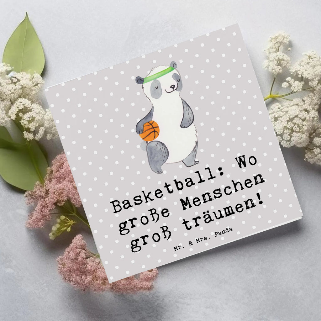 Deluxe Karte Basketball Träume Karte, Hochwertige Grußkarte, Klappkarte, Hochzeitskarte, Hochwertige Klappkarte, Glückwunschkarte, Geburtstagskarte, Einladungskarte, Grußkarte, Geschenk, Sport, Sportart, Hobby, Schenken, Danke, Dankeschön, Auszeichnung, Gewinn, Sportler
