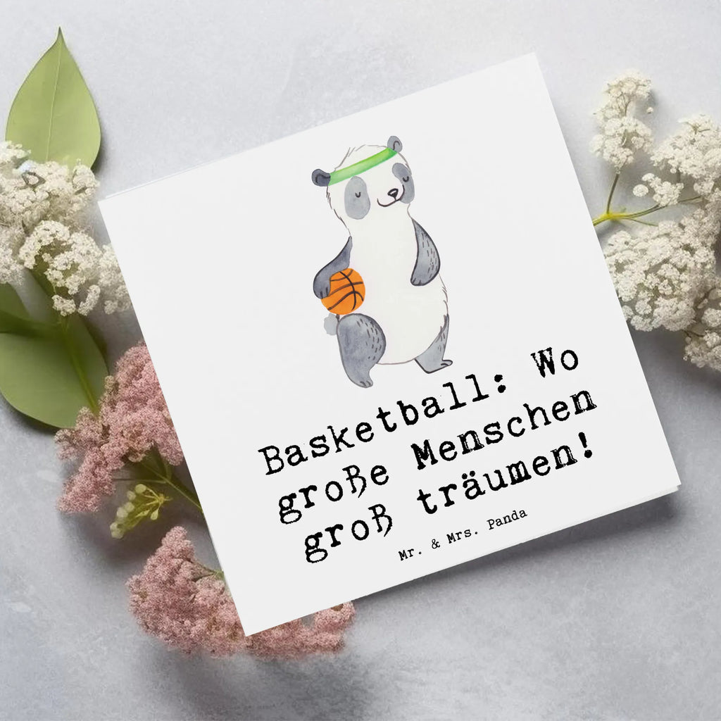 Deluxe Karte Basketball Träume Karte, Hochwertige Grußkarte, Klappkarte, Hochzeitskarte, Hochwertige Klappkarte, Glückwunschkarte, Geburtstagskarte, Einladungskarte, Grußkarte, Geschenk, Sport, Sportart, Hobby, Schenken, Danke, Dankeschön, Auszeichnung, Gewinn, Sportler
