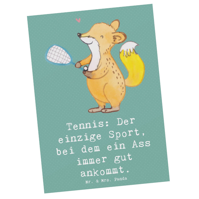 Postkarte Tennis Ass