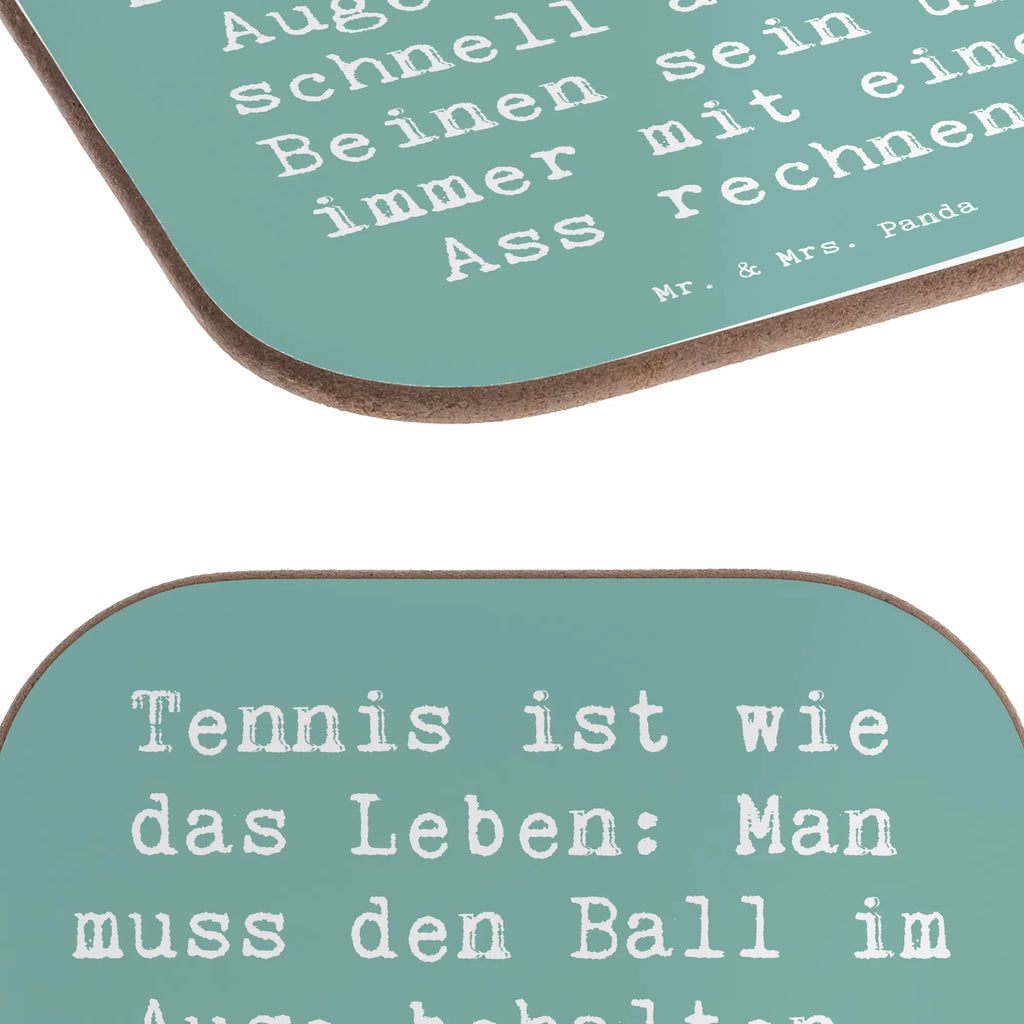 Square coaster Saying Tennis ist wie das Leben: Man muss den Ball im Auge behalten, schnell auf den Beinen sein und immer mit einem Ass rechnen. Untersetzer Gläser, Bierdeckel, Glasuntersetzer, Untersetzer, Untersetzer Holz, Untersetzer aus Holz, Untersetzer für Gläser, Korkuntersetzer, Tassen Untersetzer, Untersetzer Design, Holzuntersetzer, Getränkeuntersetzer, Geschenk, Sport, Sportart, Hobby, Schenken, Danke, Dankeschön, Auszeichnung, Gewinn, Sportler