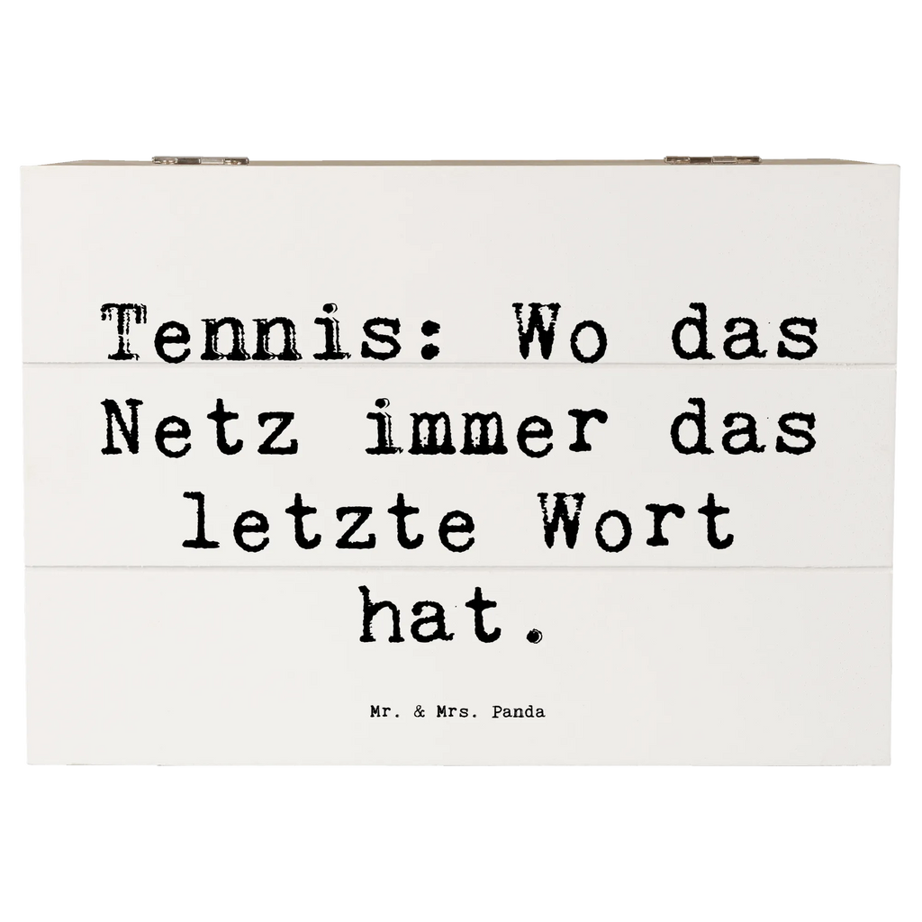 Wooden chest Saying Tennis: Wo das Netz immer das letzte Wort hat. Geschenkbox, Truhe, Geschenkdose, Erinnerungsbox, Dekokiste, Holzkiste, XXL, Kiste, Erinnerungskiste, Aufbewahrungsbox, Schatzkiste, Schatulle, Geschenk, Sport, Sportart, Hobby, Schenken, Danke, Dankeschön, Auszeichnung, Gewinn, Sportler