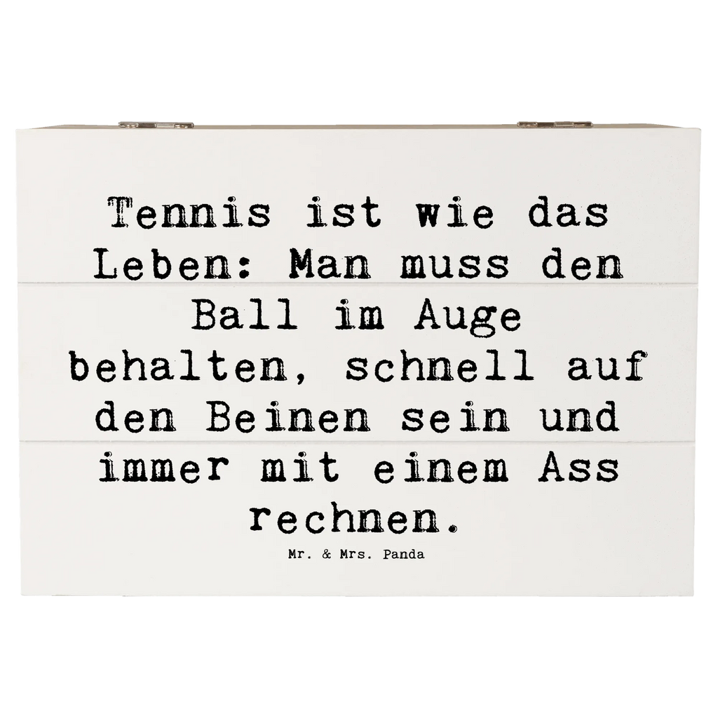 Holzkiste Spruch Tennis Lebensweisheit Schatzkiste, Erinnerungsbox, Holzkiste, Schatulle, Erinnerungskiste, Geschenkdose, Aufbewahrungsbox, Geschenkbox, Kiste, Truhe, Dekokiste, XXL, Geschenk, Sport, Sportart, Hobby, Schenken, Danke, Dankeschön, Auszeichnung, Gewinn, Sportler