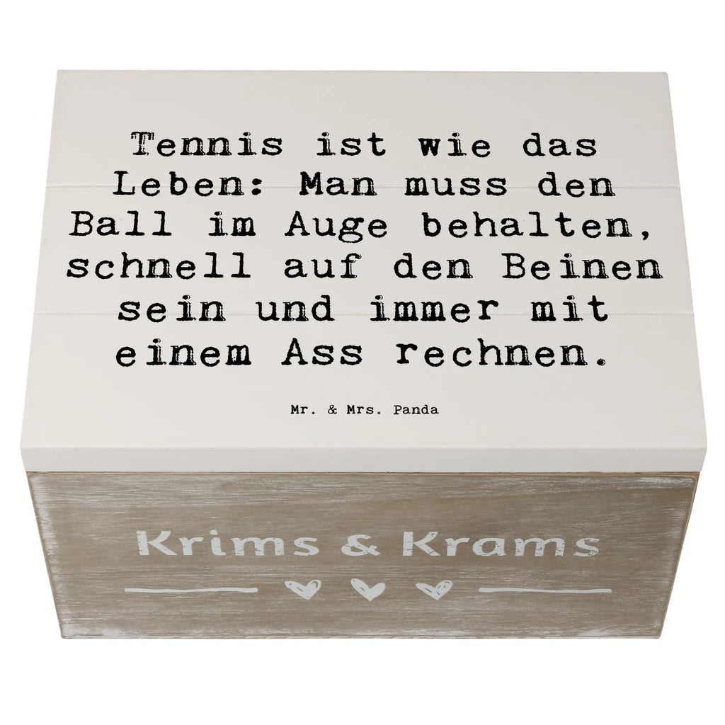 Holzkiste Spruch Tennis Lebensweisheit Schatzkiste, Erinnerungsbox, Holzkiste, Schatulle, Erinnerungskiste, Geschenkdose, Aufbewahrungsbox, Geschenkbox, Kiste, Truhe, Dekokiste, XXL, Geschenk, Sport, Sportart, Hobby, Schenken, Danke, Dankeschön, Auszeichnung, Gewinn, Sportler