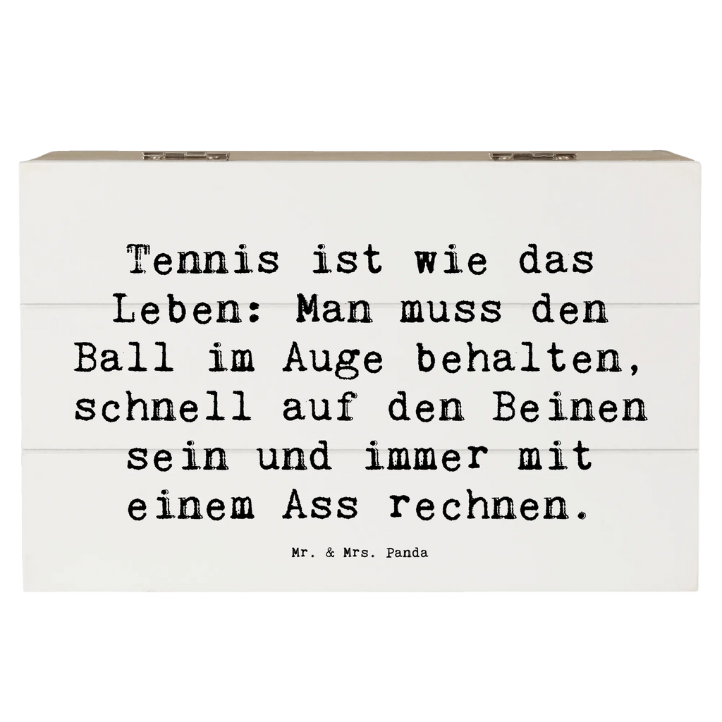 Holzkiste Spruch Tennis Lebensweisheit Schatzkiste, Erinnerungsbox, Holzkiste, Schatulle, Erinnerungskiste, Geschenkdose, Aufbewahrungsbox, Geschenkbox, Kiste, Truhe, Dekokiste, XXL, Geschenk, Sport, Sportart, Hobby, Schenken, Danke, Dankeschön, Auszeichnung, Gewinn, Sportler