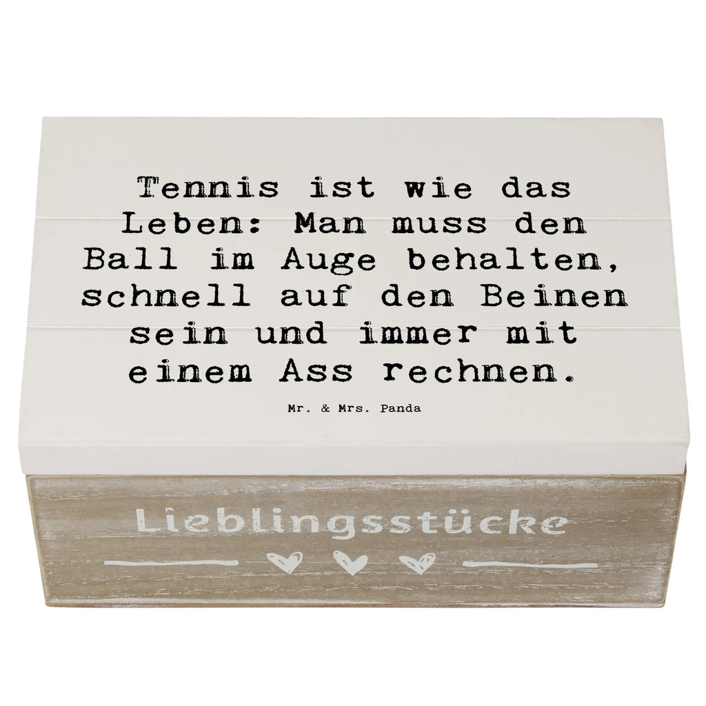 Holzkiste Spruch Tennis Lebensweisheit Schatzkiste, Erinnerungsbox, Holzkiste, Schatulle, Erinnerungskiste, Geschenkdose, Aufbewahrungsbox, Geschenkbox, Kiste, Truhe, Dekokiste, XXL, Geschenk, Sport, Sportart, Hobby, Schenken, Danke, Dankeschön, Auszeichnung, Gewinn, Sportler