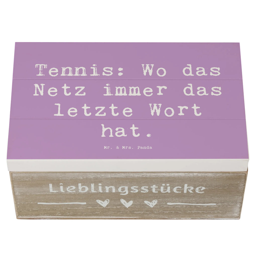 Wooden chest Saying Tennis: Wo das Netz immer das letzte Wort hat. Geschenkbox, Truhe, Geschenkdose, Erinnerungsbox, Dekokiste, Holzkiste, XXL, Kiste, Erinnerungskiste, Aufbewahrungsbox, Schatzkiste, Schatulle, Geschenk, Sport, Sportart, Hobby, Schenken, Danke, Dankeschön, Auszeichnung, Gewinn, Sportler