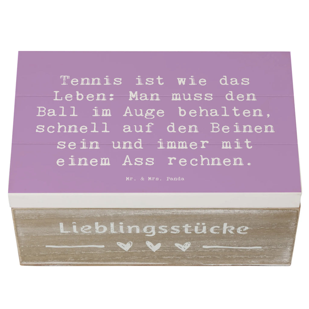 Holzkiste Spruch Tennis Lebensweisheit Schatzkiste, Erinnerungsbox, Holzkiste, Schatulle, Erinnerungskiste, Geschenkdose, Aufbewahrungsbox, Geschenkbox, Kiste, Truhe, Dekokiste, XXL, Geschenk, Sport, Sportart, Hobby, Schenken, Danke, Dankeschön, Auszeichnung, Gewinn, Sportler