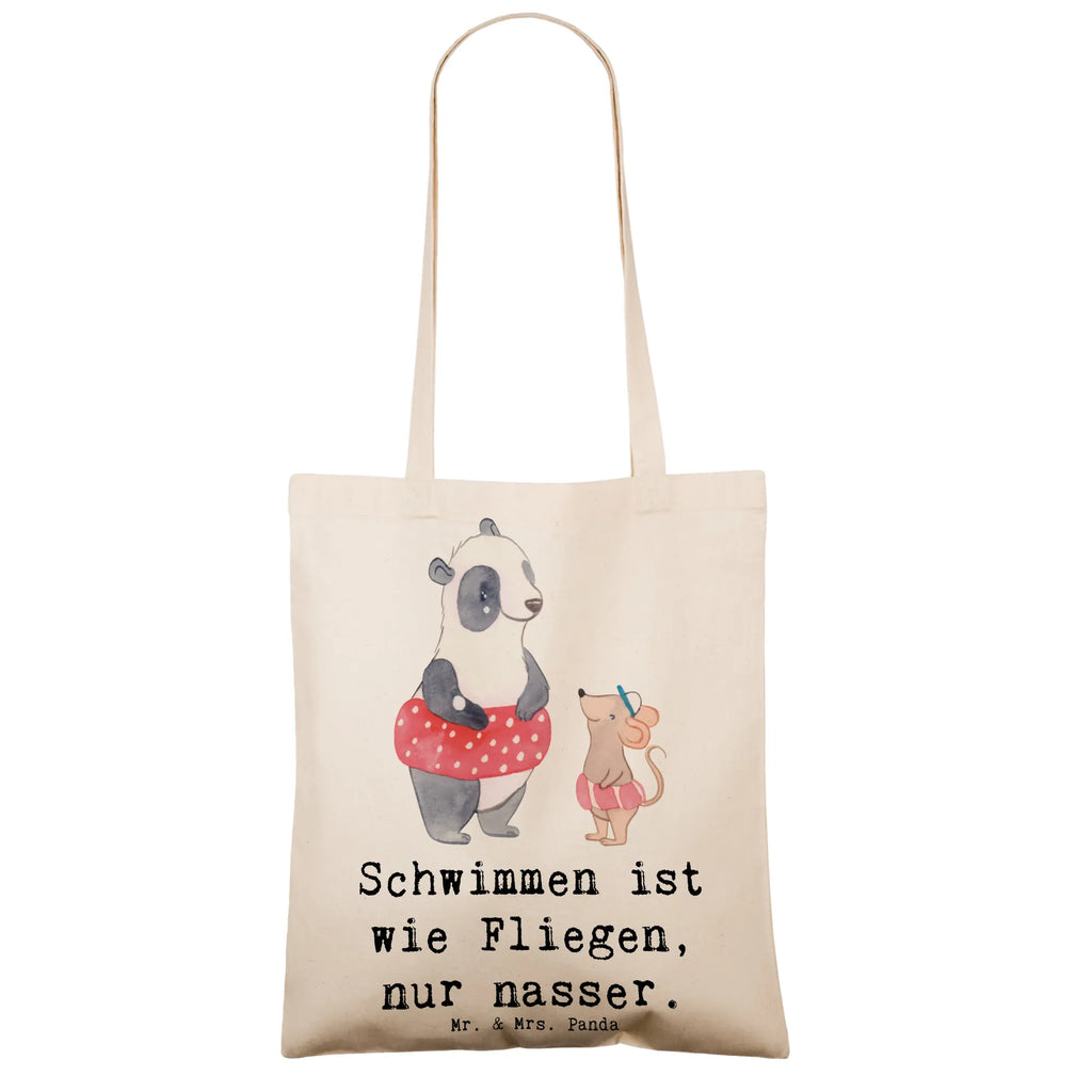 Tote bag Schwimmen ist wie Fliegen, nur nasser. Strandtasche, Shopper, Stoffbeutel, Schultertasche, Beutel, Umhängetasche, Jutetasche, Einkaufstüte, Beuteltasche, Laptoptasche, Badetasche, Einkaufstasche, Tragetasche, Jutebeutel, Stofftasche, Tasche, Geschenk, Sport, Sportart, Hobby, Schenken, Danke, Dankeschön, Auszeichnung, Gewinn, Sportler