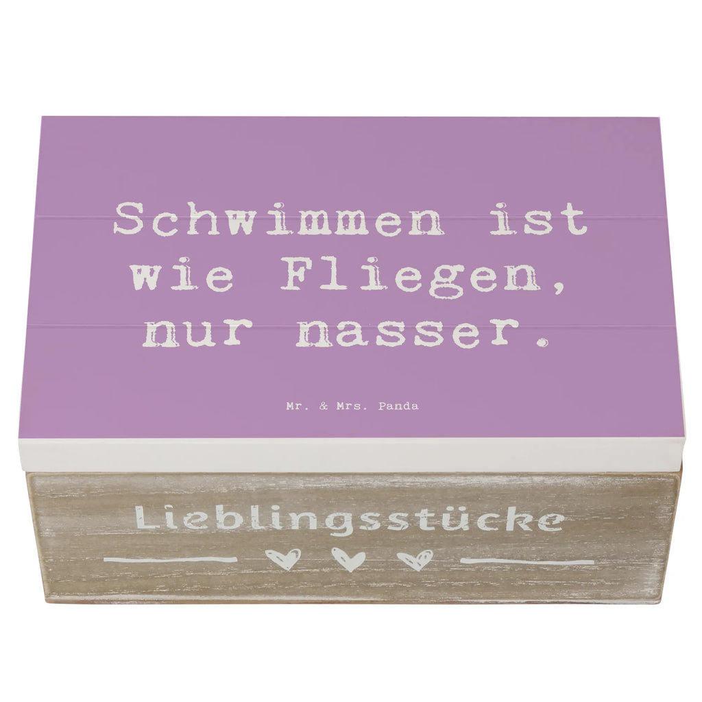 Holzkiste Spruch Schwimmen wie Fliegen Schatzkiste, XXL, Dekokiste, Erinnerungsbox, Holzkiste, Truhe, Geschenkbox, Aufbewahrungsbox, Geschenkdose, Schatulle, Kiste, Erinnerungskiste, Geschenk, Sport, Sportart, Hobby, Schenken, Danke, Dankeschön, Auszeichnung, Gewinn, Sportler