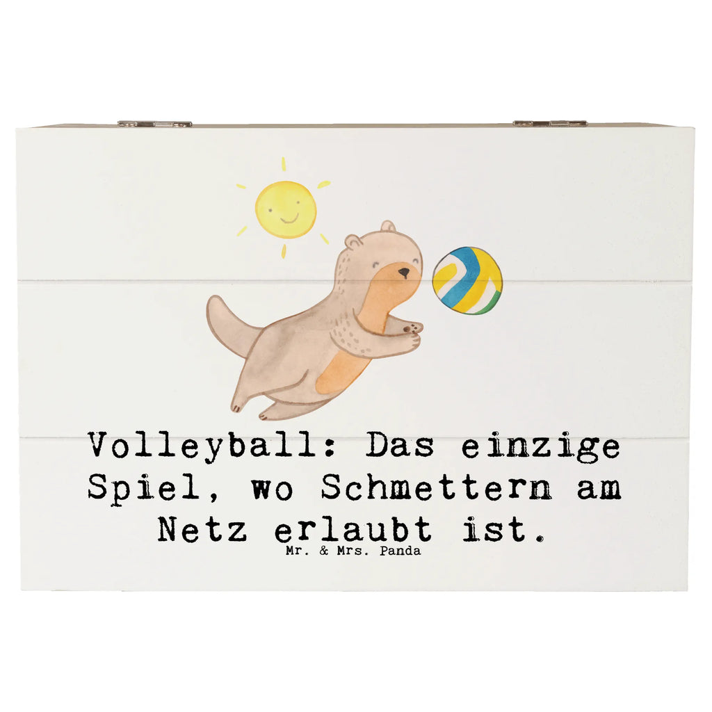 Wooden chest Volleyball: Das einzige Spiel, wo Schmettern am Netz erlaubt ist. Geschenkdose, Kiste, Schatzkiste, Holzkiste, Truhe, XXL, Dekokiste, Erinnerungskiste, Aufbewahrungsbox, Schatulle, Erinnerungsbox, Geschenkbox, Geschenk, Sport, Sportart, Hobby, Schenken, Danke, Dankeschön, Auszeichnung, Gewinn, Sportler