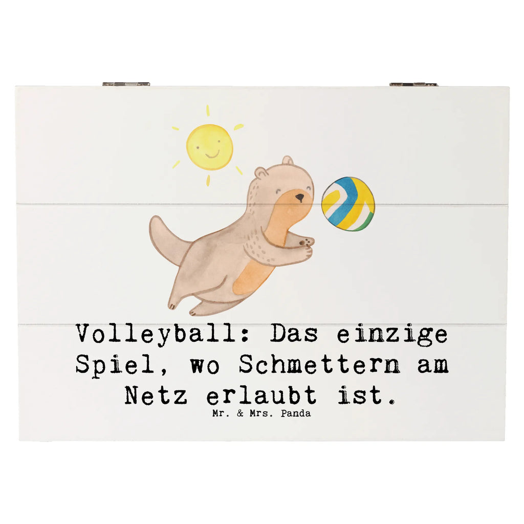 Wooden chest Volleyball: Das einzige Spiel, wo Schmettern am Netz erlaubt ist. Geschenkdose, Kiste, Schatzkiste, Holzkiste, Truhe, XXL, Dekokiste, Erinnerungskiste, Aufbewahrungsbox, Schatulle, Erinnerungsbox, Geschenkbox, Geschenk, Sport, Sportart, Hobby, Schenken, Danke, Dankeschön, Auszeichnung, Gewinn, Sportler