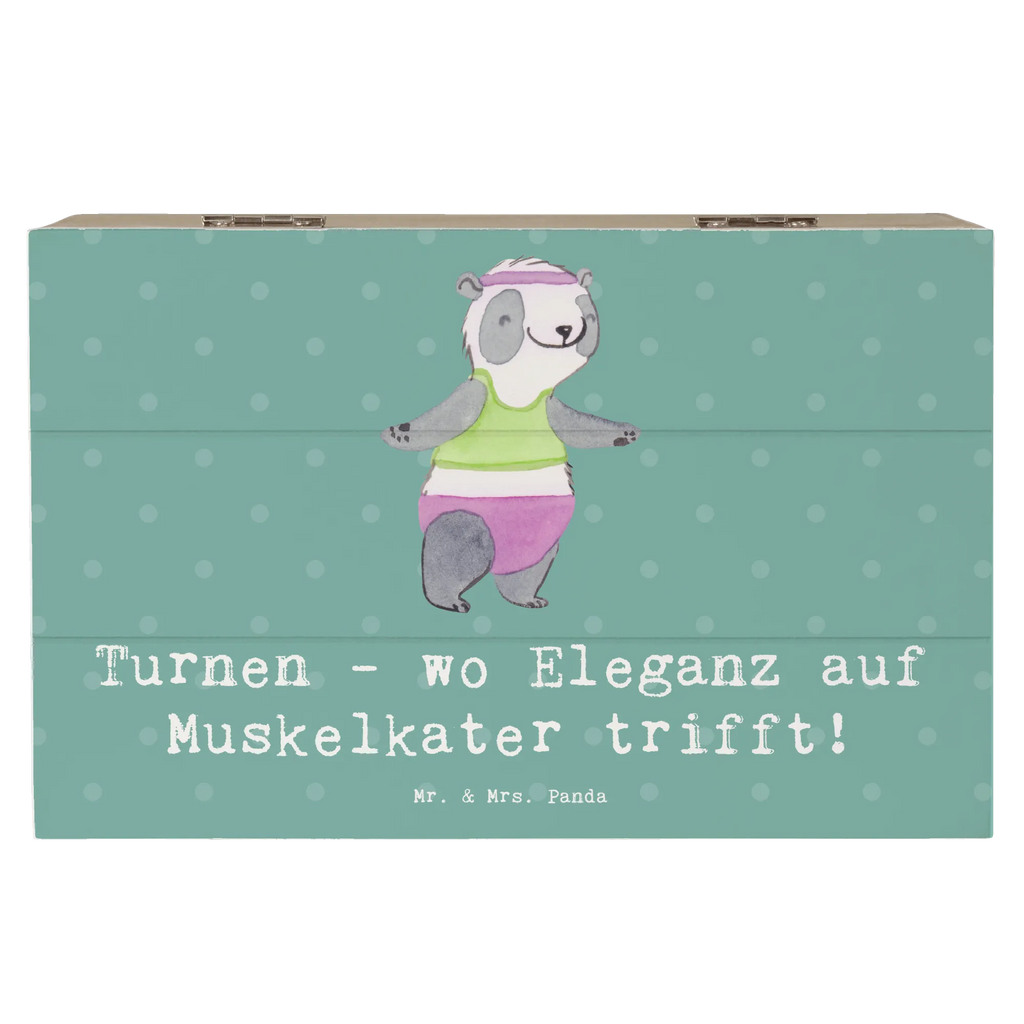 Wooden chest Turnen - wo Eleganz auf Muskelkater trifft! Geschenkdose, Holzkiste, Aufbewahrungsbox, Schatulle, Erinnerungsbox, XXL, Dekokiste, Kiste, Erinnerungskiste, Truhe, Schatzkiste, Geschenkbox, Geschenk, Sport, Sportart, Hobby, Schenken, Danke, Dankeschön, Auszeichnung, Gewinn, Sportler