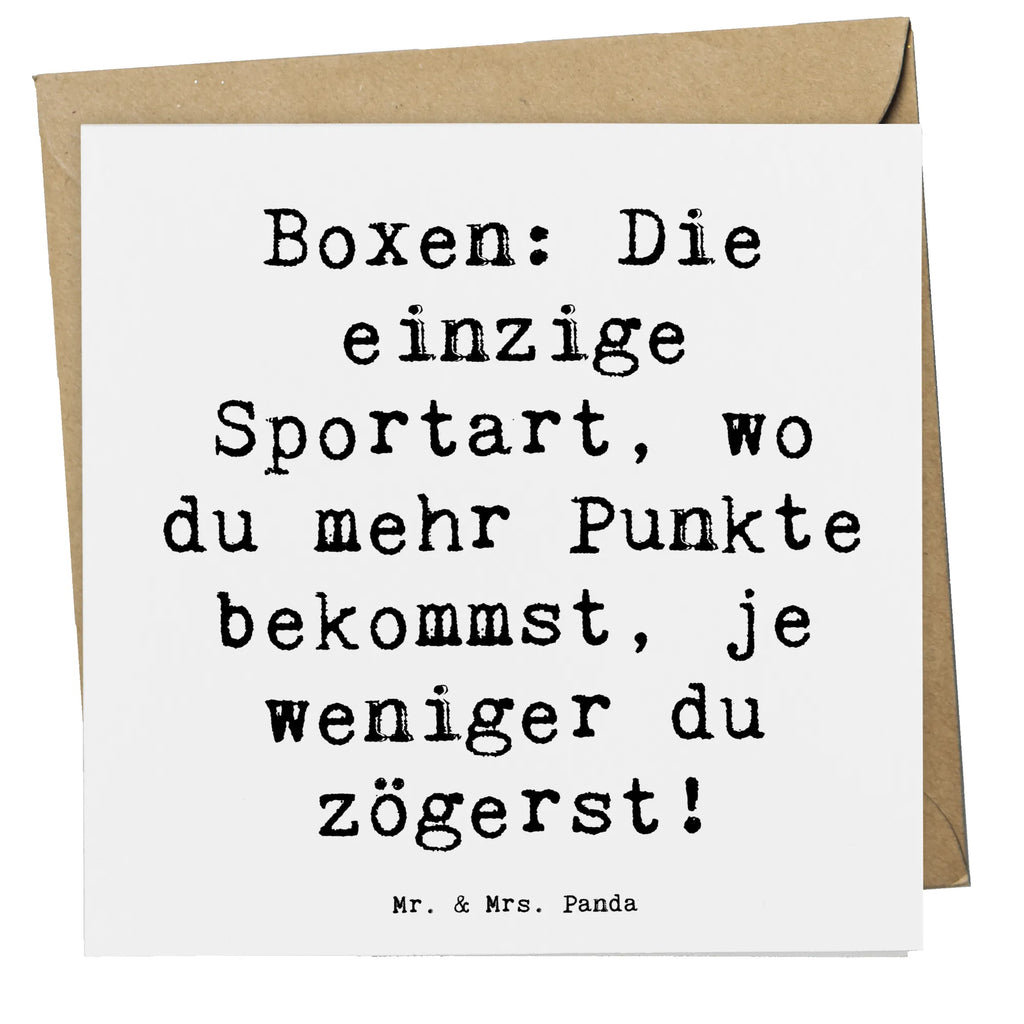 Deluxe Karte Spruch Boxen Schnell Entscheiden Klappkarte, Hochzeitskarte, Glückwunschkarte, Hochwertige Grußkarte, Grußkarte, Einladungskarte, Geburtstagskarte, Karte, Hochwertige Klappkarte, Geschenk, Sport, Sportart, Hobby, Schenken, Danke, Dankeschön, Auszeichnung, Gewinn, Sportler
