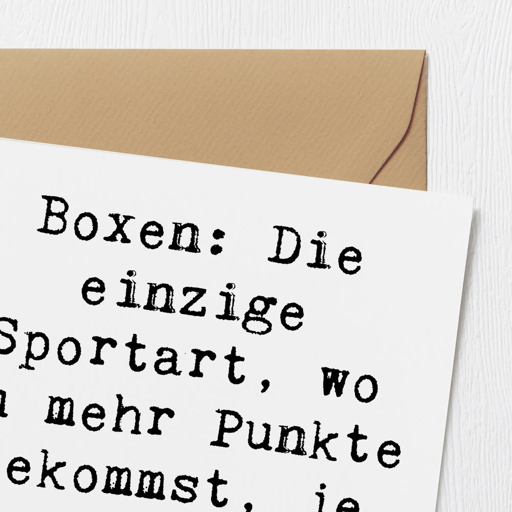Deluxe Karte Spruch Boxen Schnell Entscheiden Klappkarte, Hochzeitskarte, Glückwunschkarte, Hochwertige Grußkarte, Grußkarte, Einladungskarte, Geburtstagskarte, Karte, Hochwertige Klappkarte, Geschenk, Sport, Sportart, Hobby, Schenken, Danke, Dankeschön, Auszeichnung, Gewinn, Sportler