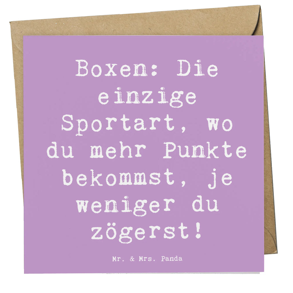 Deluxe Karte Spruch Boxen Schnell Entscheiden Klappkarte, Hochzeitskarte, Glückwunschkarte, Hochwertige Grußkarte, Grußkarte, Einladungskarte, Geburtstagskarte, Karte, Hochwertige Klappkarte, Geschenk, Sport, Sportart, Hobby, Schenken, Danke, Dankeschön, Auszeichnung, Gewinn, Sportler