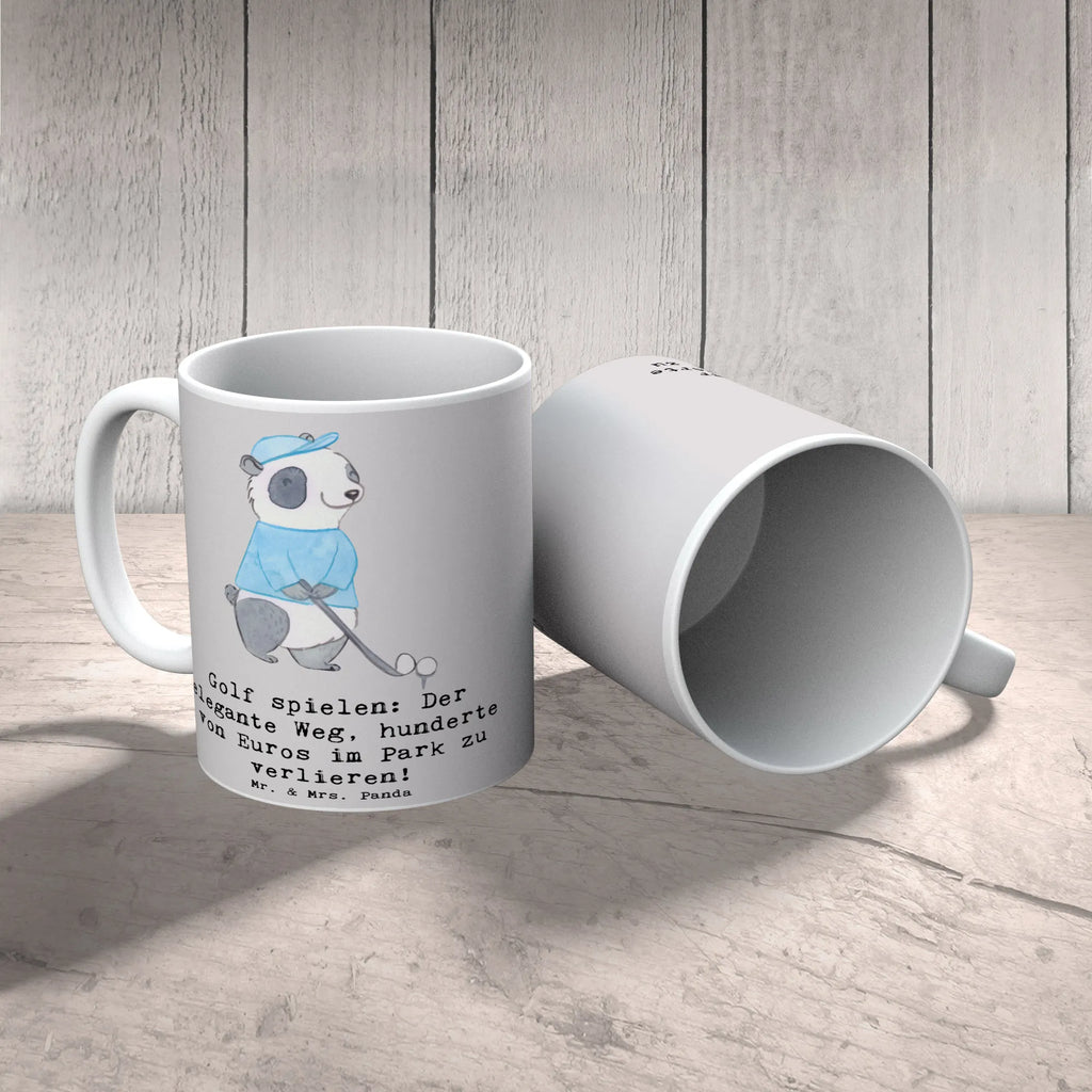 Tasse Golf Eleganz Bürotasse, Tasse mit Zitaten, Tasse mit Motiven, Keramiktasse, Teetasse, Kaffeetasse, Porzellantasse, Tasse, Geschenktasse, Geschenk, Sport, Sportart, Hobby, Schenken, Danke, Dankeschön, Auszeichnung, Gewinn, Sportler