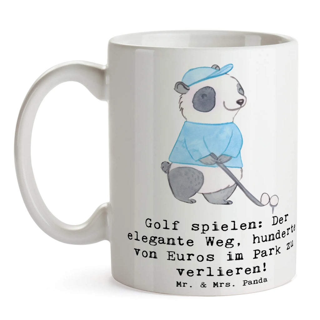 Tasse Golf Eleganz Bürotasse, Tasse mit Zitaten, Tasse mit Motiven, Keramiktasse, Teetasse, Kaffeetasse, Porzellantasse, Tasse, Geschenktasse, Geschenk, Sport, Sportart, Hobby, Schenken, Danke, Dankeschön, Auszeichnung, Gewinn, Sportler