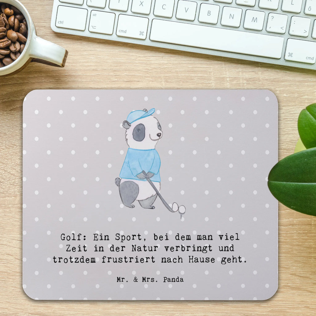 Mouse mat Golf: Ein Sport, bei dem man viel Zeit in der Natur verbringt und trotzdem frustriert nach Hause geht. Mousepad, Mauspad, Computer zubehör, Mausunterlage, Büroausstattung, Mauspad Büro, PC Zubehör, Arbeitszimmer, Einzigartiges Mauspad, Designer Mauspad, Geschenk, Sport, Sportart, Hobby, Schenken, Danke, Dankeschön, Auszeichnung, Gewinn, Sportler