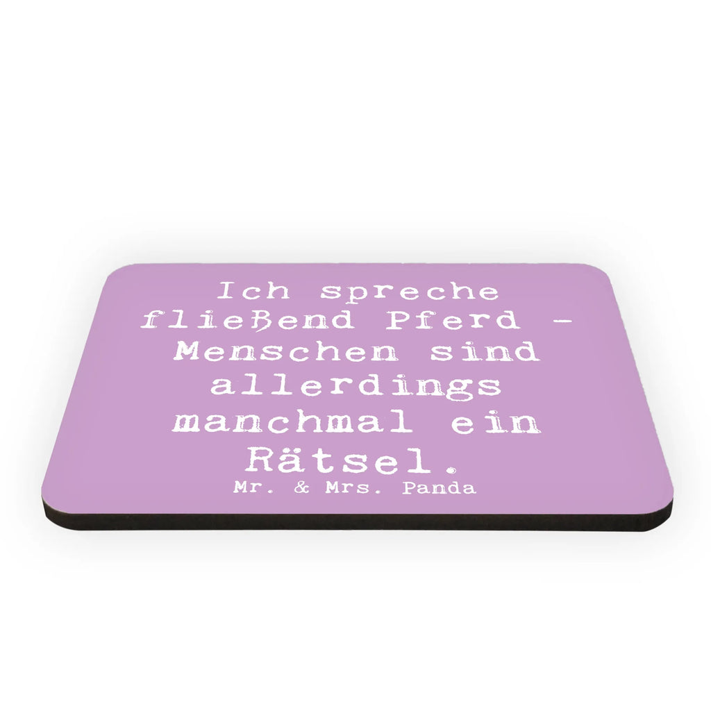 Magnet Saying Ich spreche fließend Pferd - Menschen sind allerdings manchmal ein Rätsel. Souvenir Magnet, Kühlschrank Dekoration, Dekomagnet, Whiteboard Magnet, Kühlschrankmagnet, Motivmagnete, Pinnwandmagnet, Notiz Magnet, Geschenk, Sport, Sportart, Hobby, Schenken, Danke, Dankeschön, Auszeichnung, Gewinn, Sportler