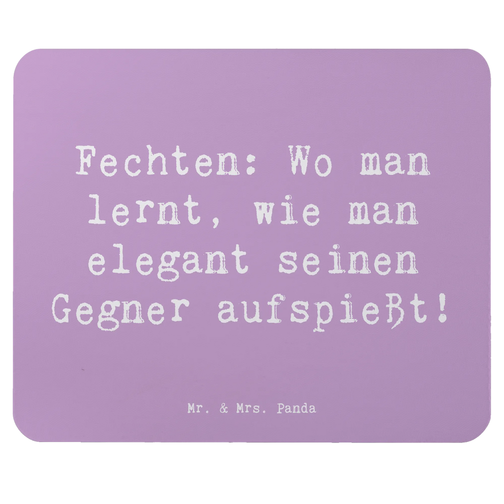 Mouse mat Saying Fechten: Wo man lernt, wie man elegant seinen Gegner aufspießt! PC Zubehör, Büroausstattung, Arbeitszimmer, Mauspad Büro, Mousepad, Designer Mauspad, Einzigartiges Mauspad, Computer zubehör, Mauspad, Mausunterlage, Geschenk, Sport, Sportart, Hobby, Schenken, Danke, Dankeschön, Auszeichnung, Gewinn, Sportler