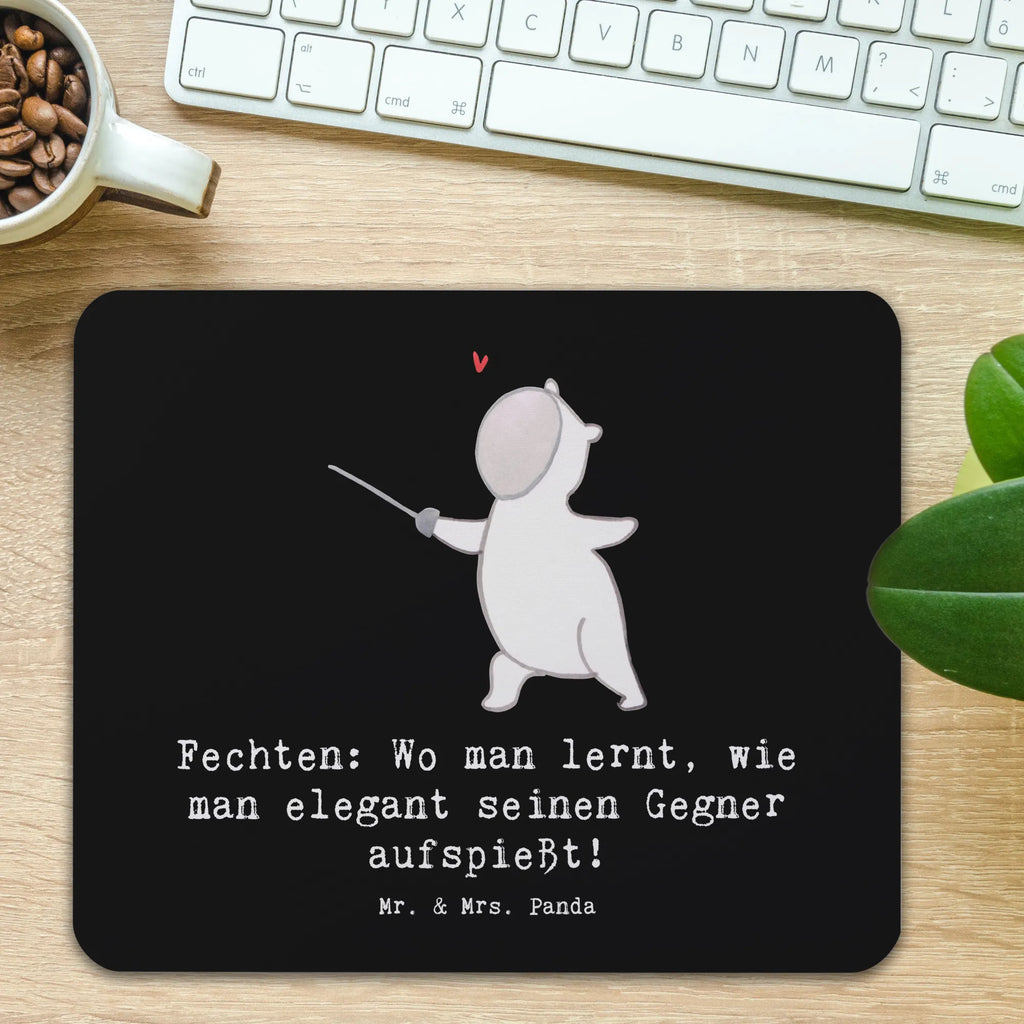 Mouse mat Fechten: Wo man lernt, wie man elegant seinen Gegner aufspießt! Büroausstattung, Computer zubehör, Einzigartiges Mauspad, Mauspad, PC Zubehör, Mausunterlage, Arbeitszimmer, Mousepad, Designer Mauspad, Mauspad Büro, Geschenk, Sport, Sportart, Hobby, Schenken, Danke, Dankeschön, Auszeichnung, Gewinn, Sportler
