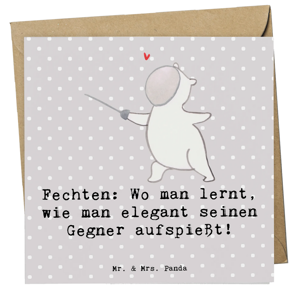 Deluxe Card Fechten: Wo man lernt, wie man elegant seinen Gegner aufspießt! Glückwunschkarte, Hochzeitskarte, Karte, Hochwertige Grußkarte, Klappkarte, Hochwertige Klappkarte, Einladungskarte, Grußkarte, Geburtstagskarte, Geschenk, Sport, Sportart, Hobby, Schenken, Danke, Dankeschön, Auszeichnung, Gewinn, Sportler